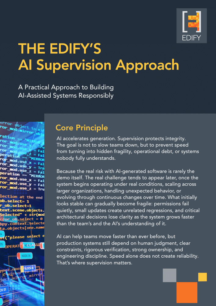 Cover Edify -AI Supervision approach