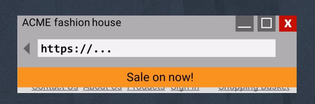 WCAG 2.2 example: sticky header covering navigation element