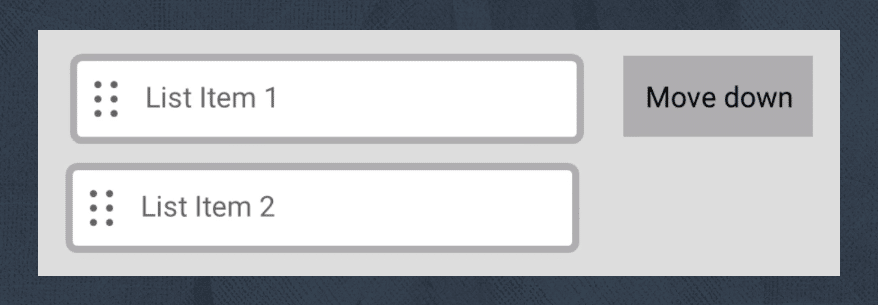 WCAG 2.2 example of drag and drop alternative