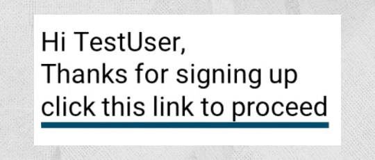 User authenticated via email without code transcription