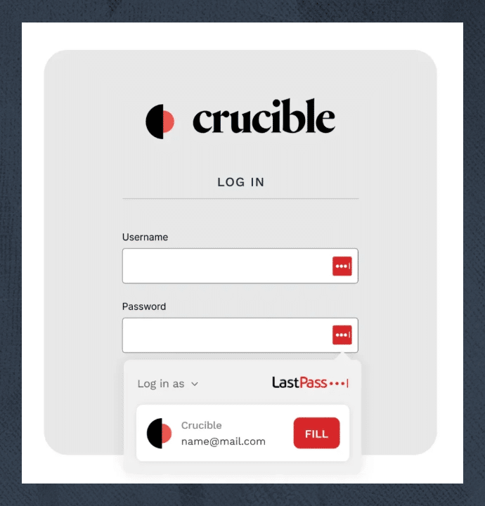 Form values remembered by password manager